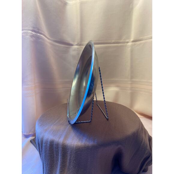 Kalmar Stainless Steel Oval  Serving Platter. Made in Denmark 14 in. X 9 ¾ in. - Picture 3 of 11